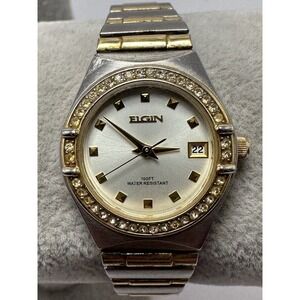 Elgin EG180 New‎ Battery Ladies Watch 24MM 6" Stretch Band K45